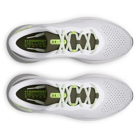 NWT Under Armour Men's HOVR Turbulence 2 Running Shoes White/Green Size 10 - Picture 4 of 5